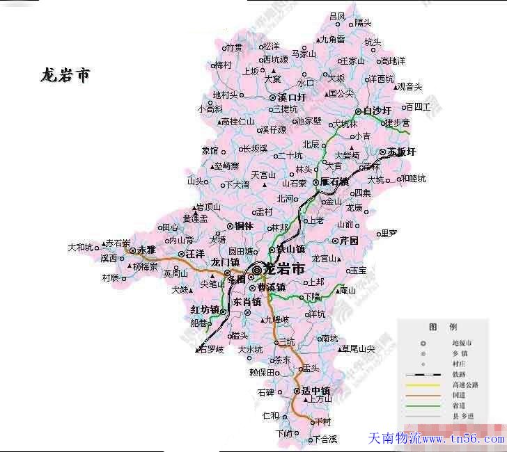 東莞到龍巖市地圖 www.mqociu.cn